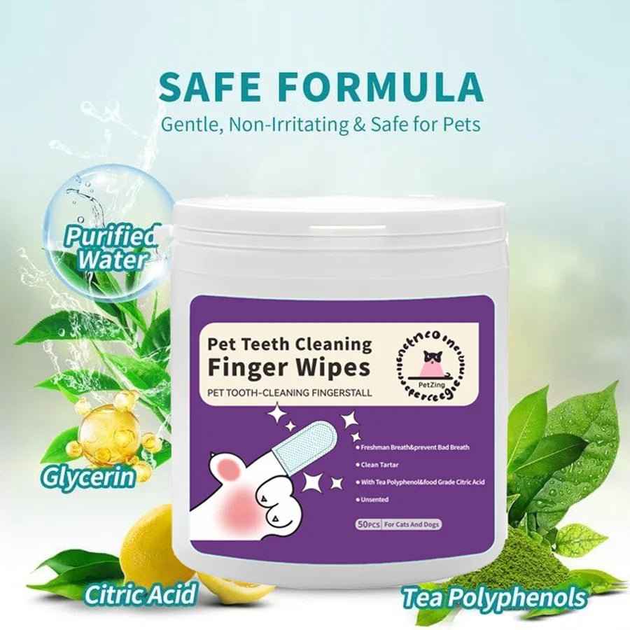 Pet Teeth Cleaning Wipes