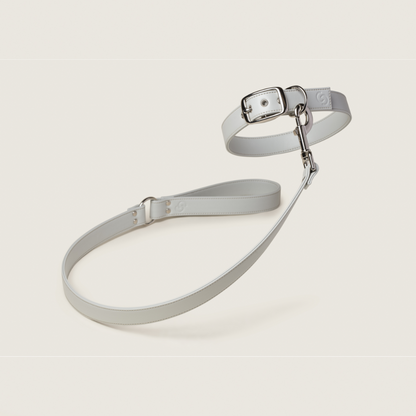 Ice Blue Dog Collar (Vegan Apple Leather) – by Skylos Collective