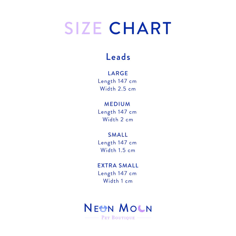 The Luna Dog Lead - by Neon Moon Pet Boutique