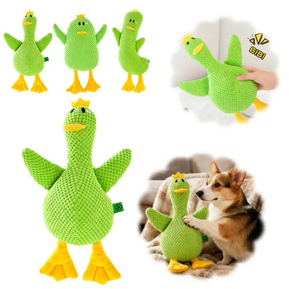 Plush Duck Dog Toy