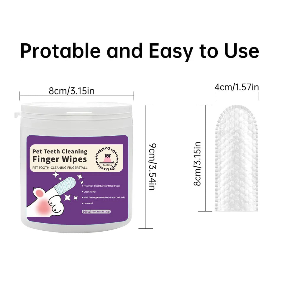 Pet Teeth Cleaning Wipes