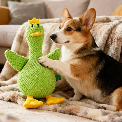 Plush Duck Dog Toy