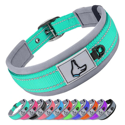 Padded Reflective Dog Collar