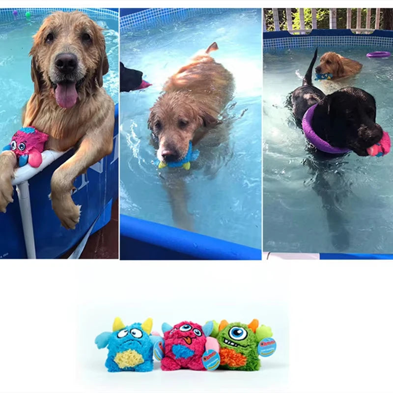 Squeaky Plush Dog Ball