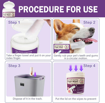 Pet Teeth Cleaning Wipes