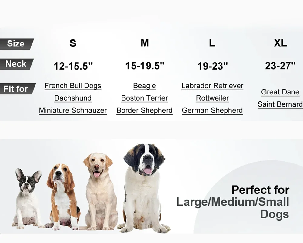 Padded Reflective Dog Collar