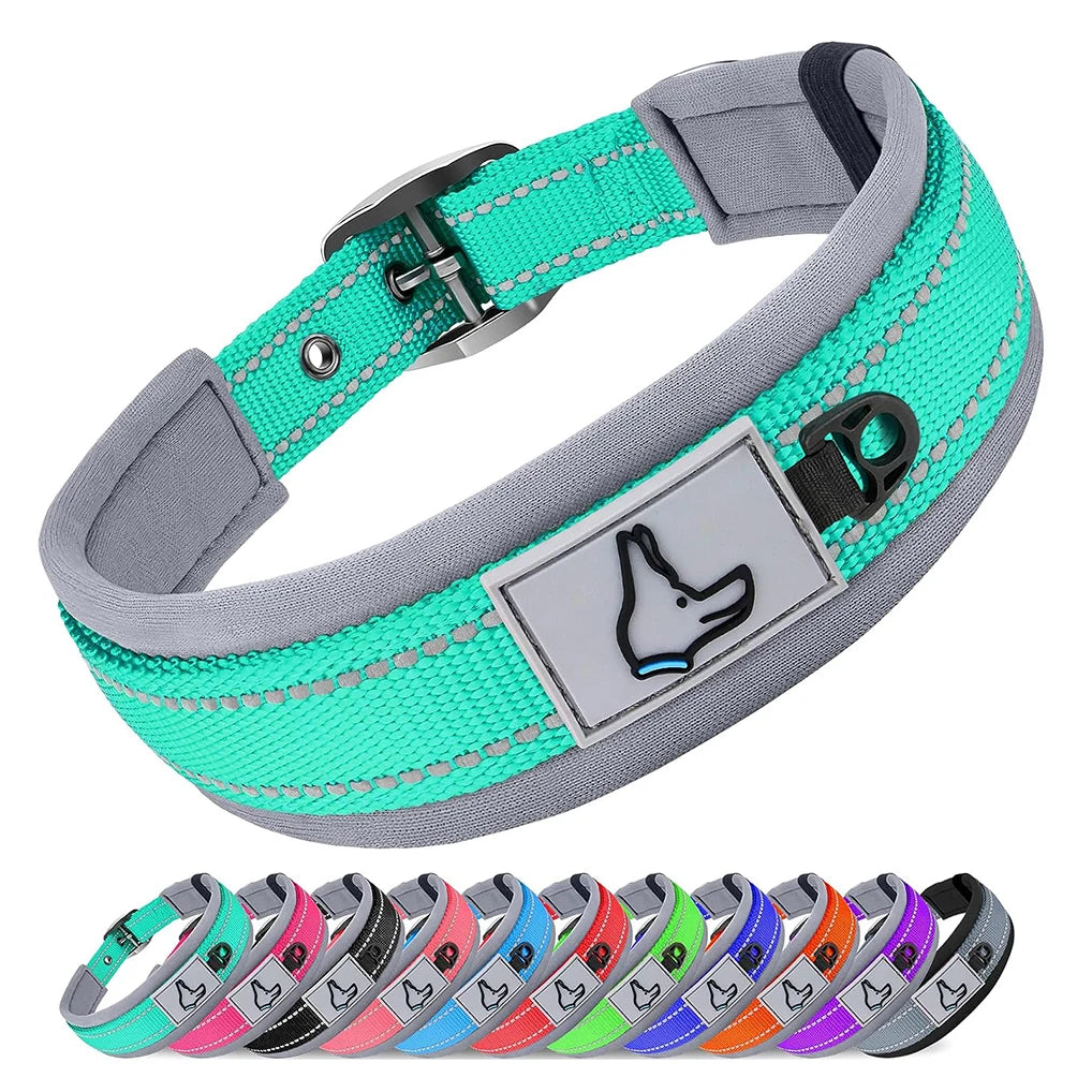Padded Reflective Dog Collar