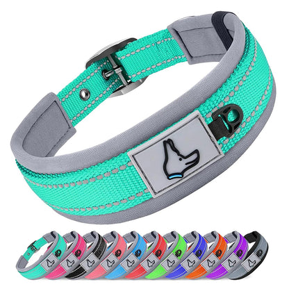 Padded Reflective Dog Collar