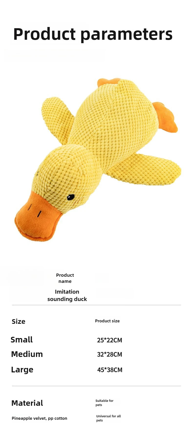 Stomping Duck Dog Toy